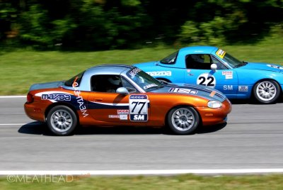 Ted Cahall races with John Marlar at Summit Point